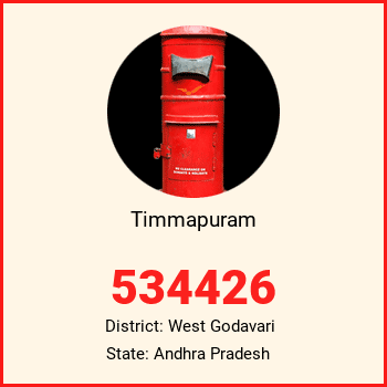 Timmapuram pin code, district West Godavari in Andhra Pradesh