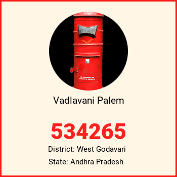 Vadlavani Palem pin code, district West Godavari in Andhra Pradesh