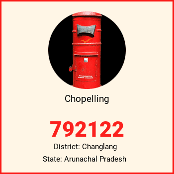Chopelling pin code, district Changlang in Arunachal Pradesh