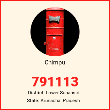 Chimpu pin code, district Lower Subansiri in Arunachal Pradesh