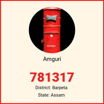Amguri pin code, district Barpeta in Assam