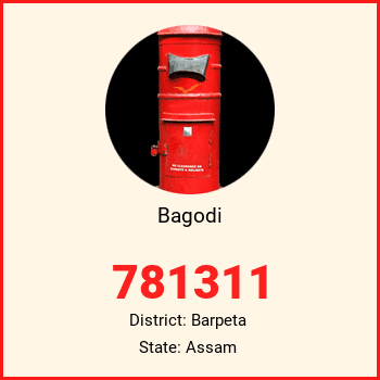 Bagodi pin code, district Barpeta in Assam