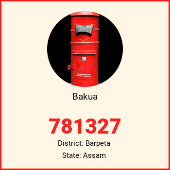 Bakua pin code, district Barpeta in Assam