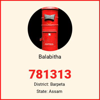 Balabitha pin code, district Barpeta in Assam
