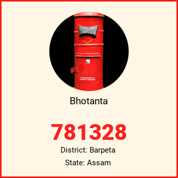 Bhotanta pin code, district Barpeta in Assam