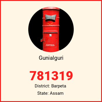 Gunialguri pin code, district Barpeta in Assam