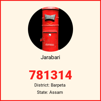 Jarabari pin code, district Barpeta in Assam