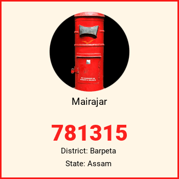 Mairajar pin code, district Barpeta in Assam