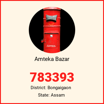 Amteka Bazar pin code, district Bongaigaon in Assam