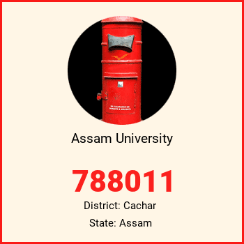 Assam University pin code, district Cachar in Assam