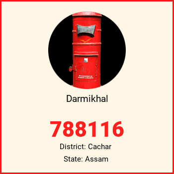 Darmikhal pin code, district Cachar in Assam
