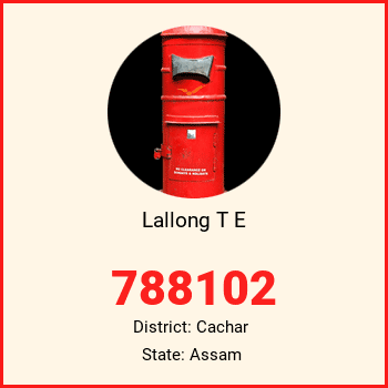 Lallong T E pin code, district Cachar in Assam