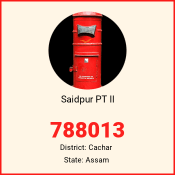Saidpur PT II pin code, district Cachar in Assam