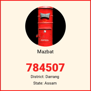 Mazbat pin code, district Darrang in Assam