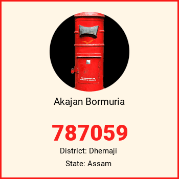 Akajan Bormuria pin code, district Dhemaji in Assam