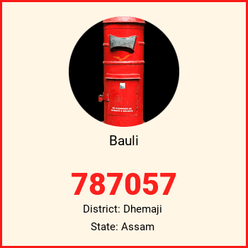 Bauli pin code, district Dhemaji in Assam