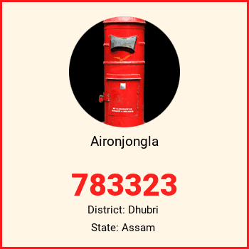 Aironjongla pin code, district Dhubri in Assam
