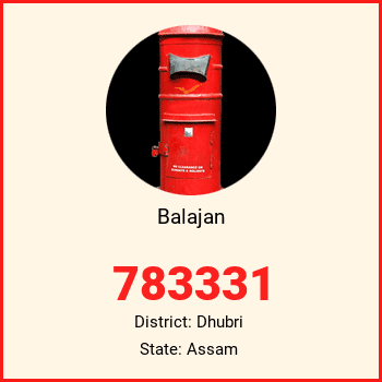 Balajan pin code, district Dhubri in Assam