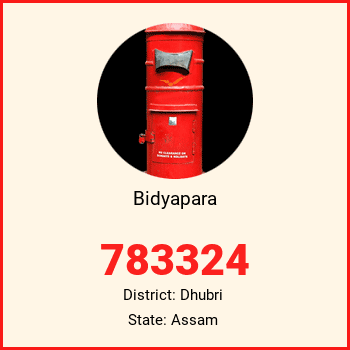 Bidyapara pin code, district Dhubri in Assam