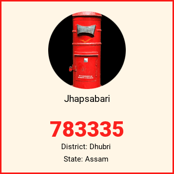 Jhapsabari pin code, district Dhubri in Assam