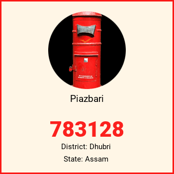 Piazbari pin code, district Dhubri in Assam