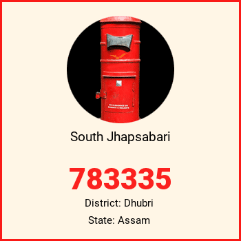 South Jhapsabari pin code, district Dhubri in Assam