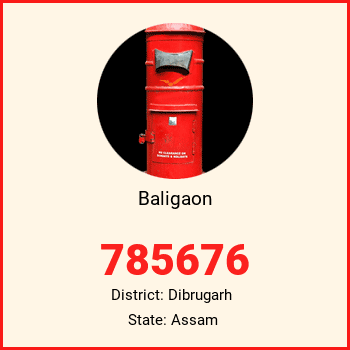 Baligaon pin code, district Dibrugarh in Assam