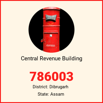 Central Revenue Building pin code, district Dibrugarh in Assam