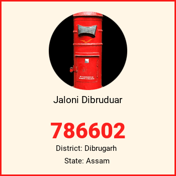 Jaloni Dibruduar pin code, district Dibrugarh in Assam