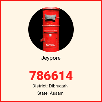 Jeypore pin code, district Dibrugarh in Assam