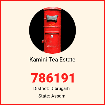 Kamini Tea Estate pin code, district Dibrugarh in Assam