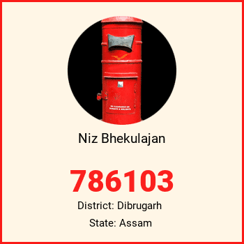 Niz Bhekulajan pin code, district Dibrugarh in Assam