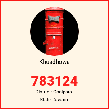 Khusdhowa pin code, district Goalpara in Assam