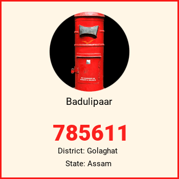 Badulipaar pin code, district Golaghat in Assam