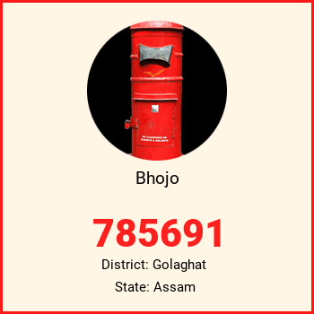 Bhojo pin code, district Golaghat in Assam