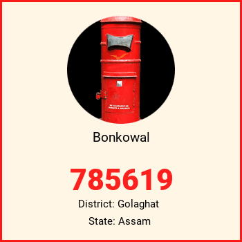 Bonkowal pin code, district Golaghat in Assam