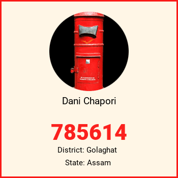 Dani Chapori pin code, district Golaghat in Assam