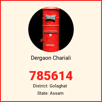 Dergaon Chariali pin code, district Golaghat in Assam