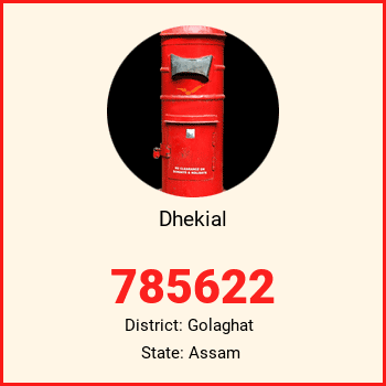Dhekial pin code, district Golaghat in Assam