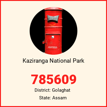 Kaziranga National Park pin code, district Golaghat in Assam