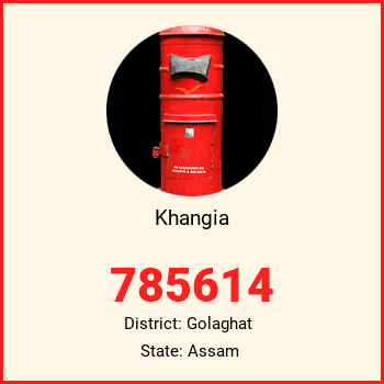 Khangia pin code, district Golaghat in Assam