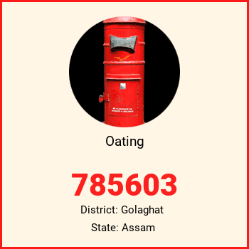 Oating pin code, district Golaghat in Assam