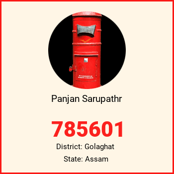Panjan Sarupathr pin code, district Golaghat in Assam