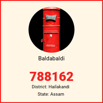 Baldabaldi pin code, district Hailakandi in Assam