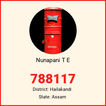 Nunapani T E pin code, district Hailakandi in Assam