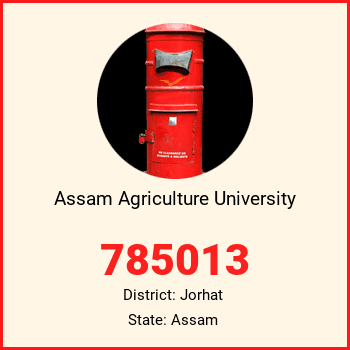 Assam Agriculture University pin code, district Jorhat in Assam