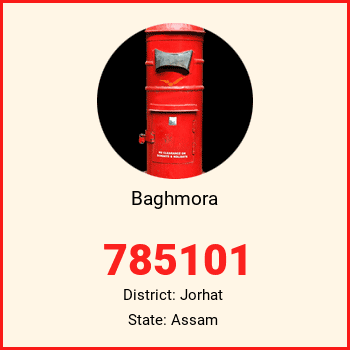 Baghmora pin code, district Jorhat in Assam