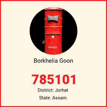 Borkhelia Goon pin code, district Jorhat in Assam