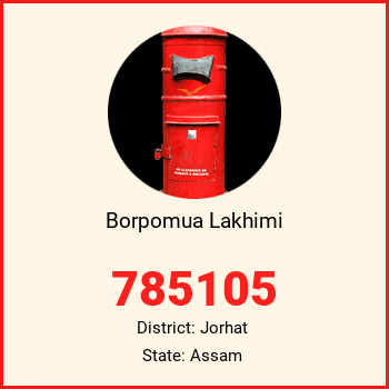 Borpomua Lakhimi pin code, district Jorhat in Assam