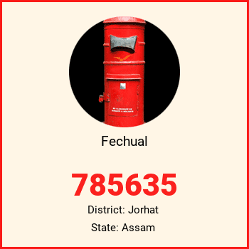 Fechual pin code, district Jorhat in Assam
